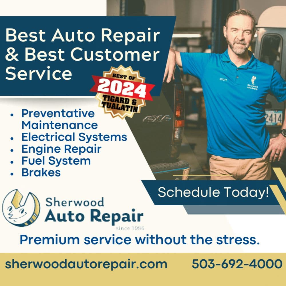 Sherwood Auto Repair Award Winner - Scott LaPlante with Best of 2024 Award